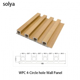 WPC wall panel square hole slat panels
