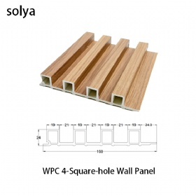 WPC louvers interior home deco wood wall panel