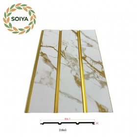 3China Factory WPC Production Line 3D Fluted Panel WPC Wall Panel for Interior Exterior Decoration