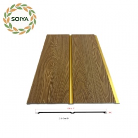 3Home Decorative PVC Interior Wall Board Wood Grain Waterproof Composite WPC Wall Panel