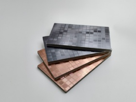 Bamboo charcoal board PET metal film high density plate