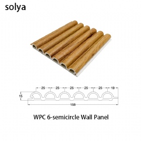 WPC 6 semicircle wall panel